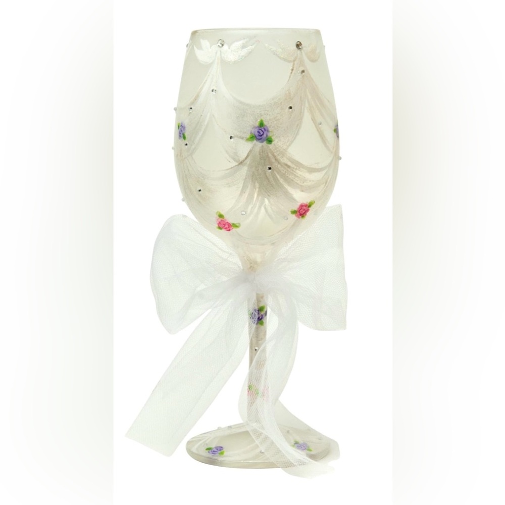 NIB Lolita wine glass “Our Special Day”